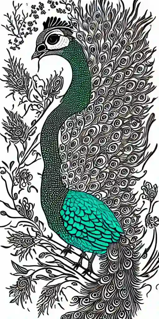 Peacock-Coloring-Pages