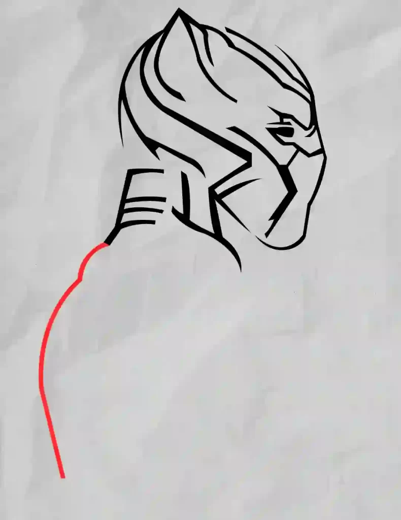 How-To-Draw-Black-Panther 