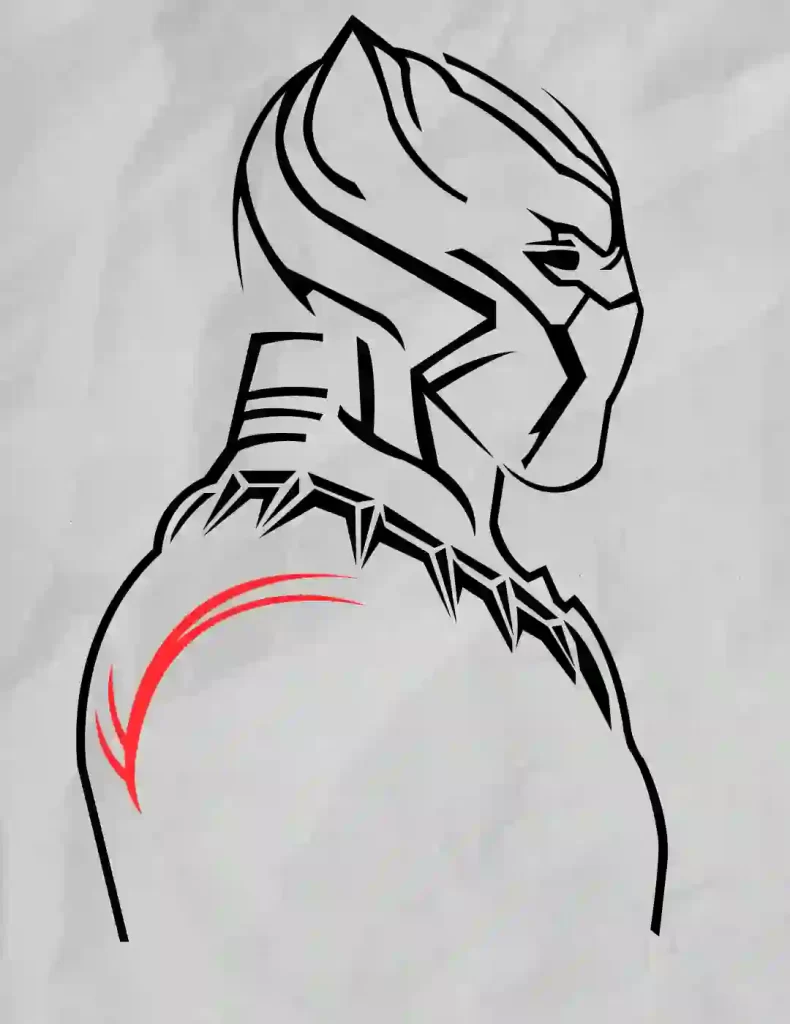 How-To-Draw-Black-Panther 