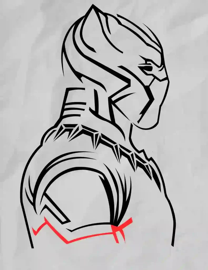 How-To-Draw-Black-Panther 