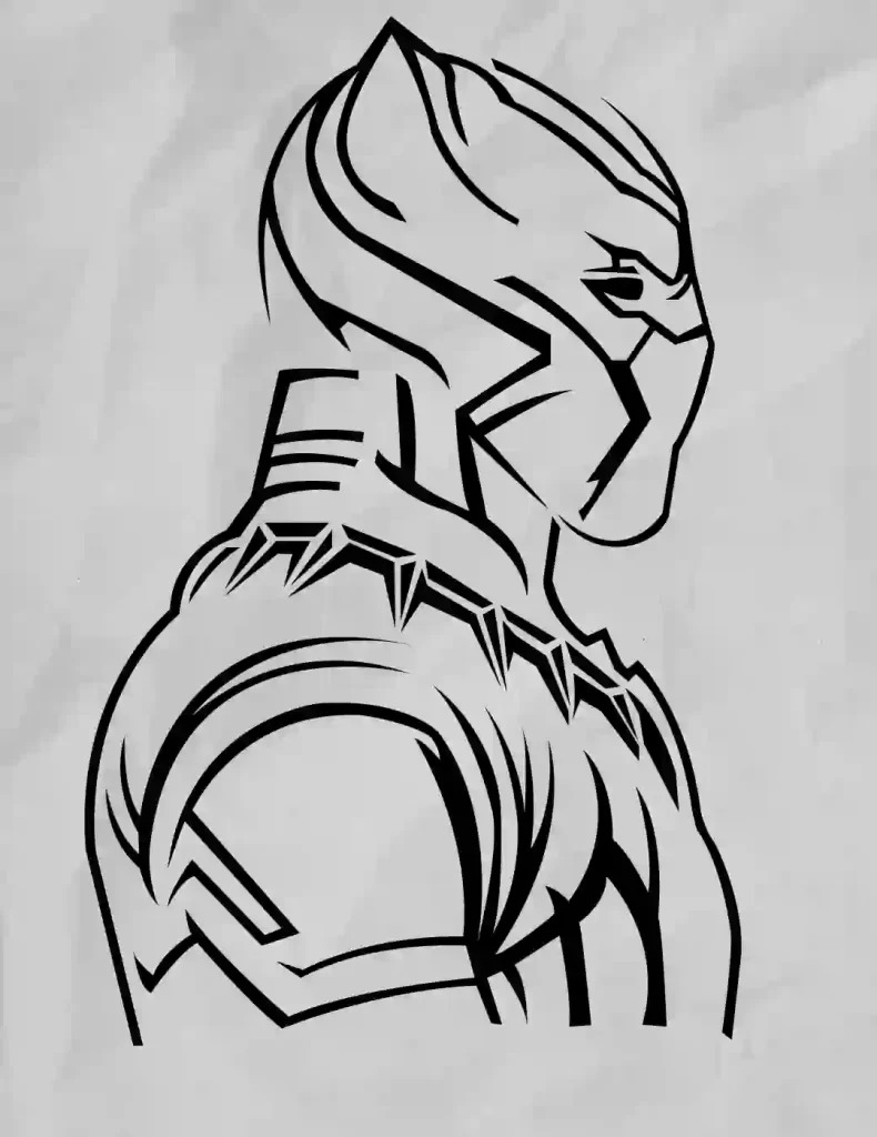 How-To-Draw-Black-Panther 