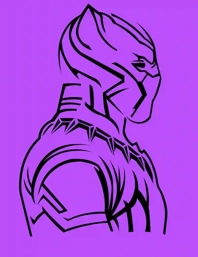 How-To-Draw-Black-Panther 
