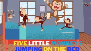 Read more about the article <strong>Five Little Monkeys Jumping on the Bed Poem</strong>