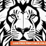 Lion Free Printable Coloring Pages for kids