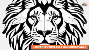 Read more about the article Lion Free Printable Coloring Pages for kids