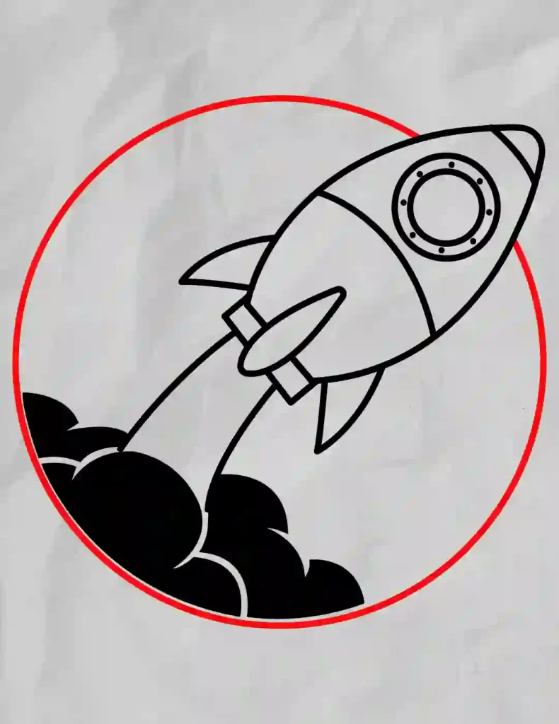 How-to-Draw-a-Flying-Rocket
