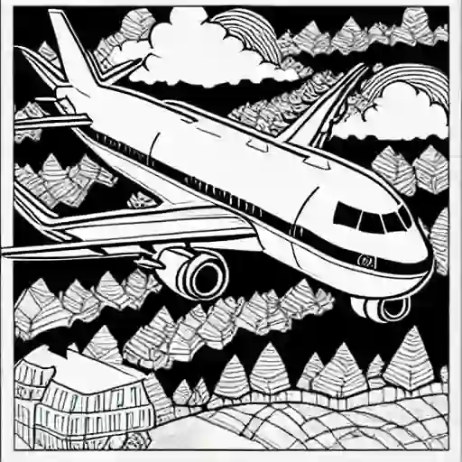 Airplane-Coloring-Pages