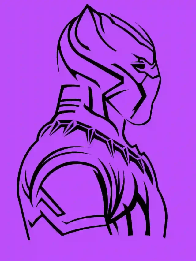 How-To-Draw-Black-Panther