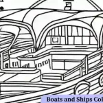 Boats and Ships Coloring Pages | For kids and adults