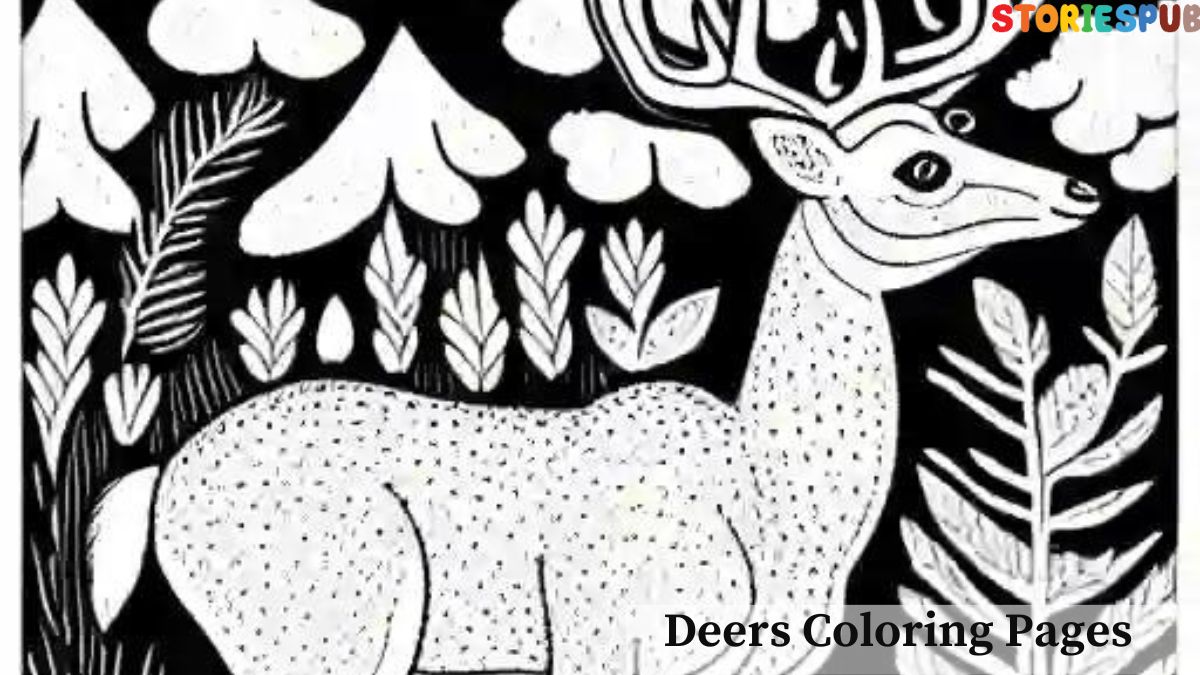 Deers-coloring-pages