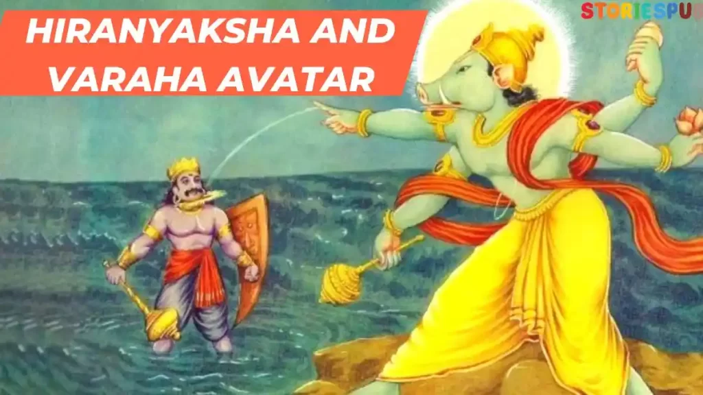 Hiranyaksha-and-Varaha-Avatar