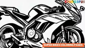 Read more about the article Super Bikes Coloring Pages for kids