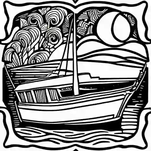 Boats-and-Ships-Coloring-Pages