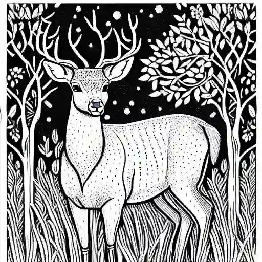 Deers-coloring-pages