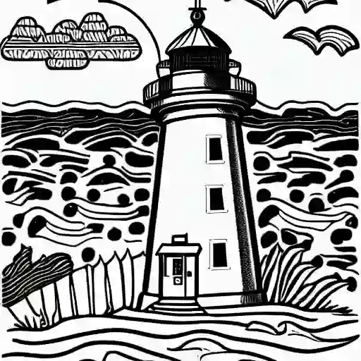 Lighthouse-Coloring-Pages