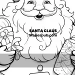 Santa Claus Coloring Pages for Kids & Adults