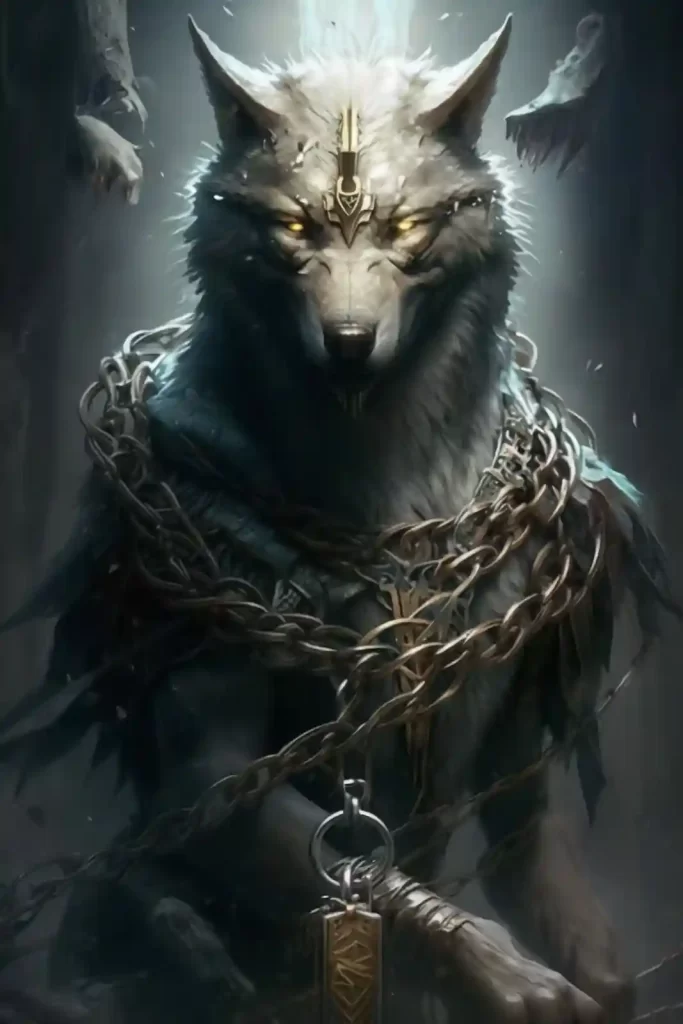 Fenrir A Giant Wolf Who Is Prophesied To Kill Odin During Ragnarok 