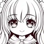 Collection of Anime Vampire Girl Coloring Pages