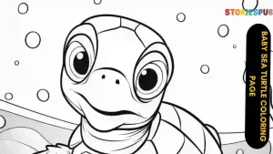 Read more about the article Baby Sea Turtle Coloring Page | For Kids