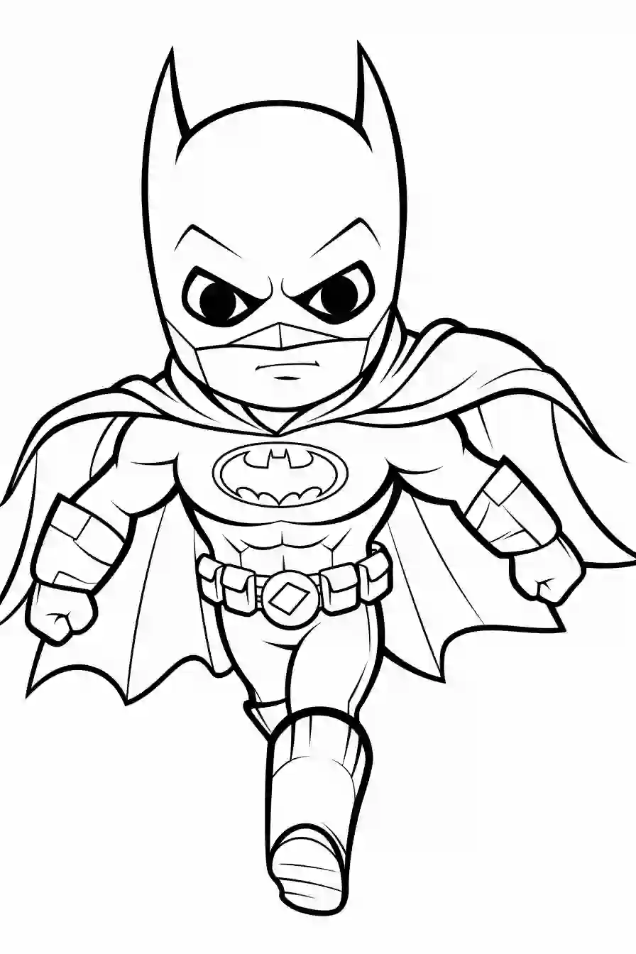 Easy How to Draw Batman Tutorial and Batman Coloring Page