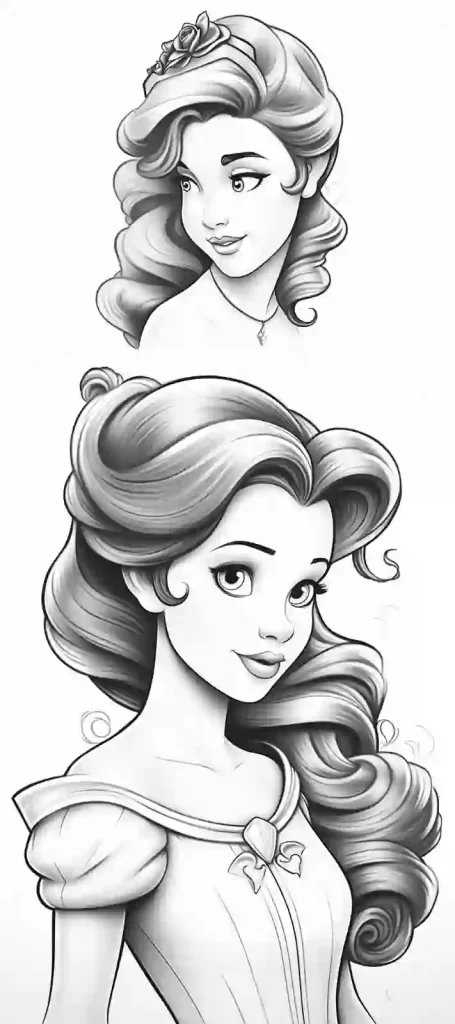 Belle-Disney-Princess-Coloring-Pages