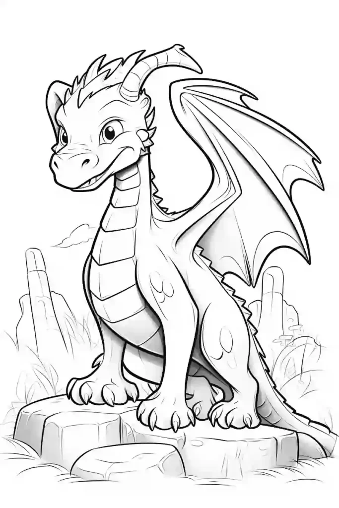Dragon-Coloring-Pages 