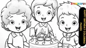 Read more about the article Printable Happy Birthday Coloring Pages (Updated 2023)