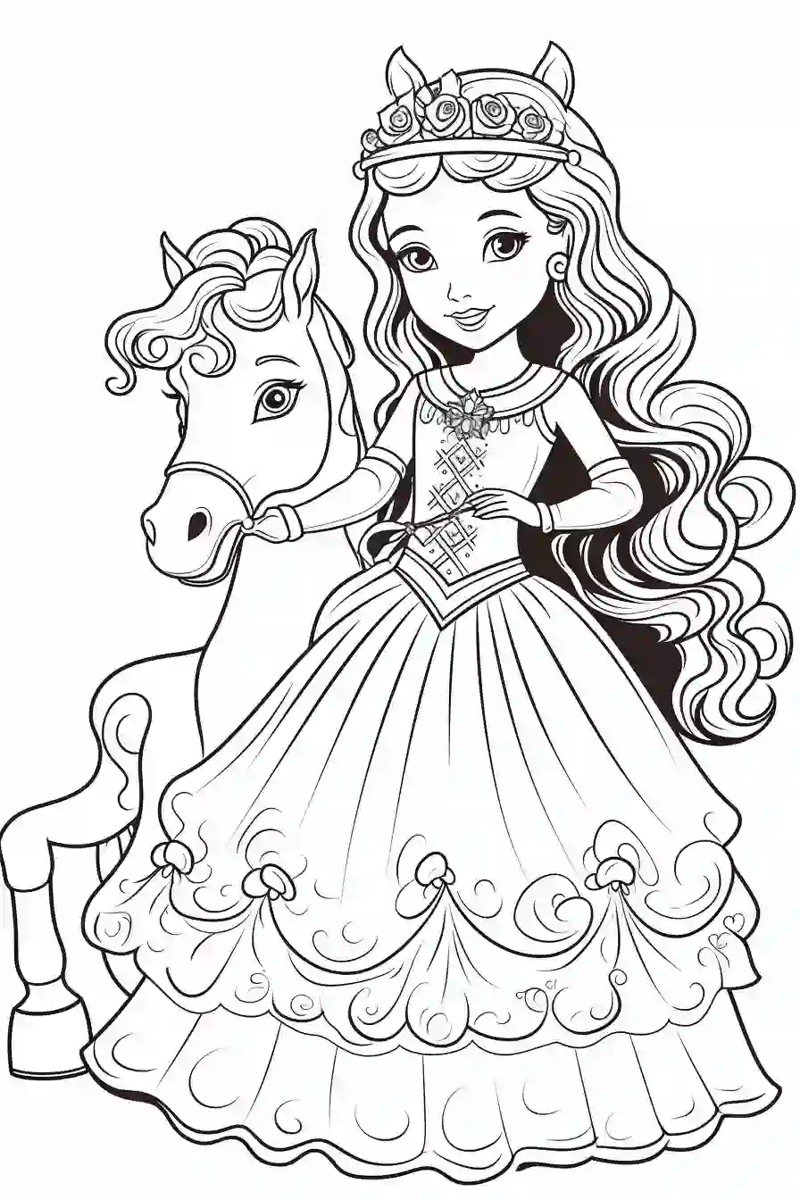  Princess-Coloring-Pages