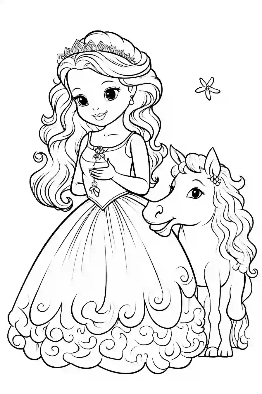  Princess-Coloring-Pages