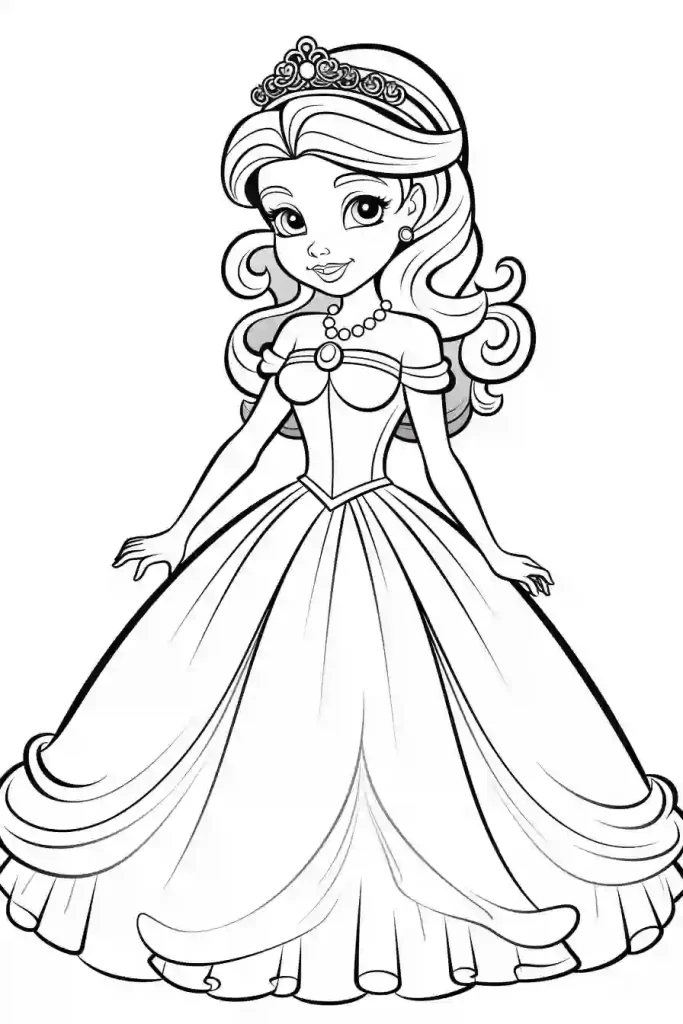  Princess-Coloring-Pages