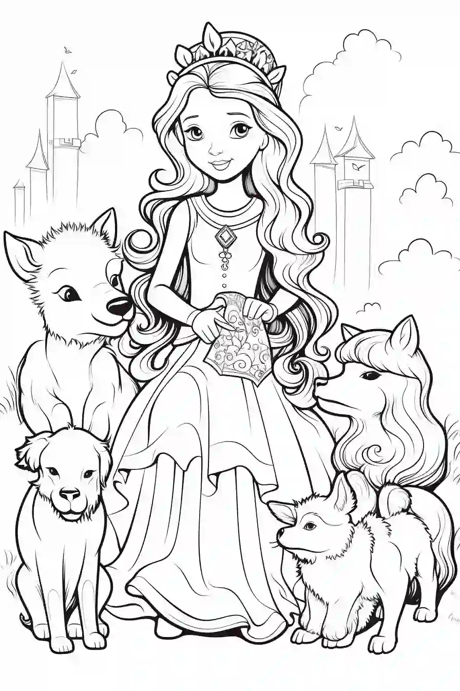  Princess-Coloring-Pages