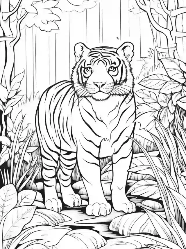Jungle Coloring Book Coloring Pages For Kids | Storiespub.com- Learn ...
