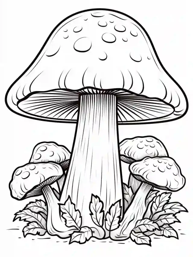 Mushroom-Coloring-Pages