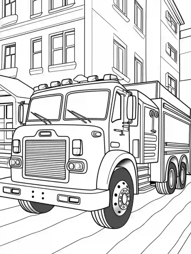 Fire-Truck-Coloring-Pages