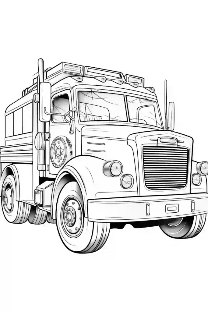 Fire-Truck-Coloring-Pages