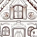 Christmas Gingerbread Coloring Pages For Kids
