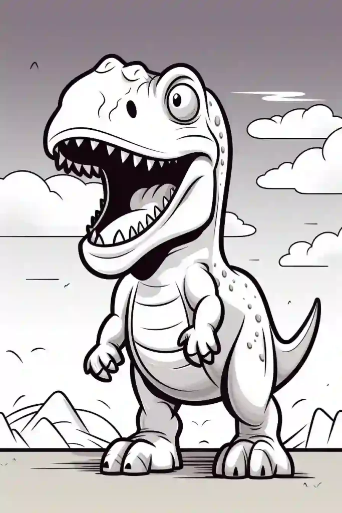 Tyrannosaurus-T-Rex-coloring-pages