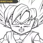 Goku Coloring page | For Kids & Adults
