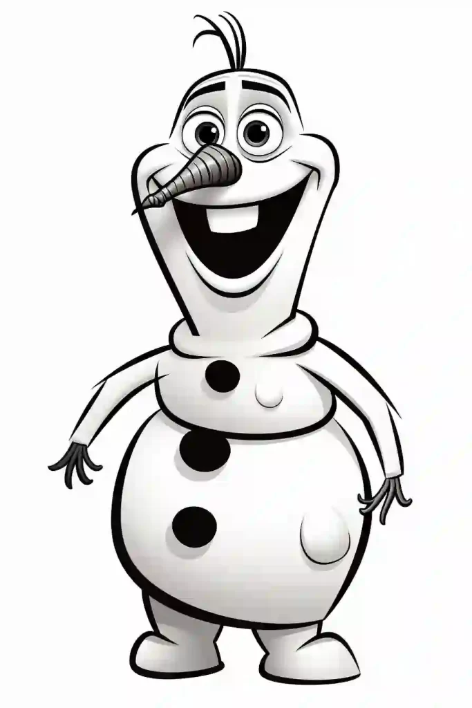 Olaf-coloring-page 