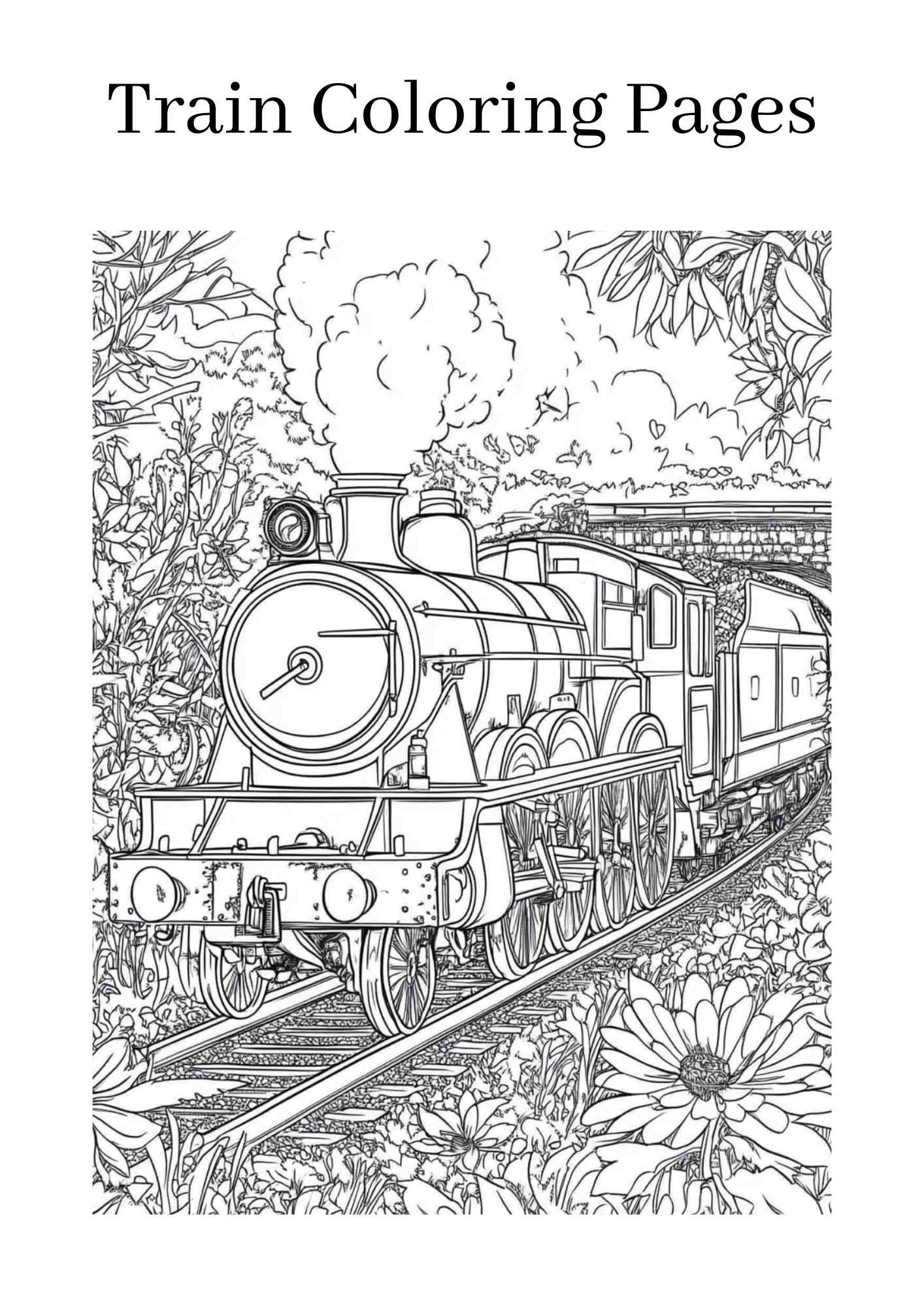 Top Free Printable Train Coloring Pages Online | Storiespub