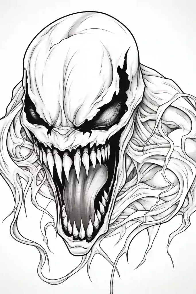 Venom T Rex Coloring Page Venom T Rex Coloring Page