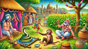 The Monkey and the Snake Charmer Story