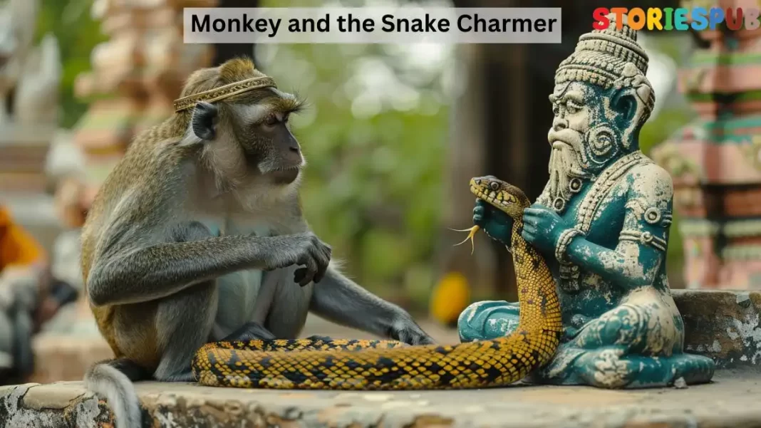 monkey-and-snake-charmer-story