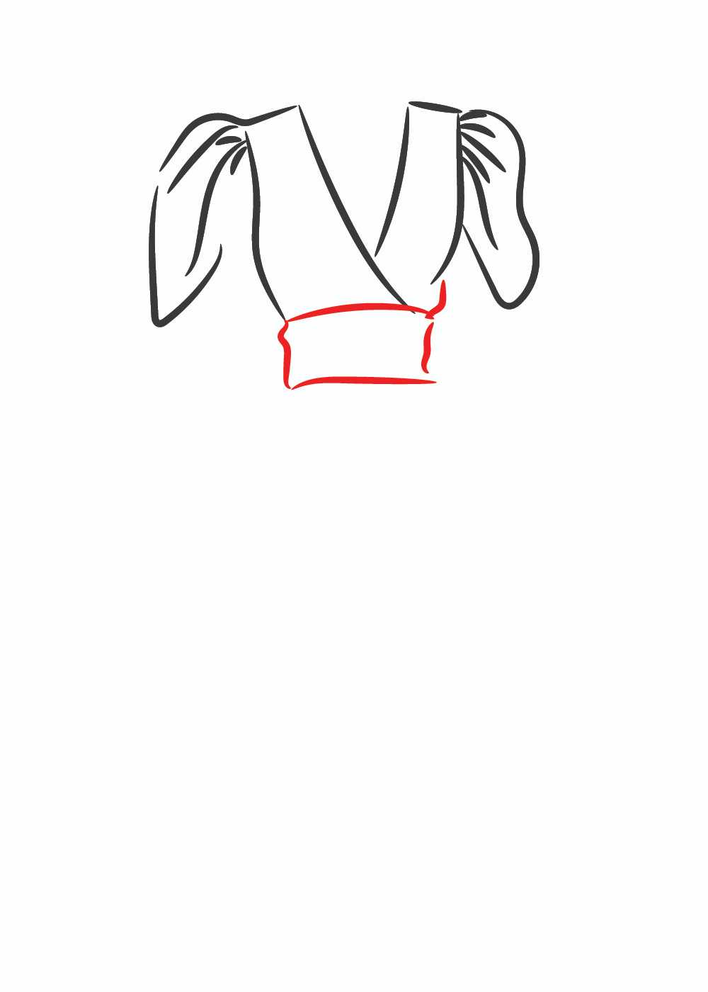 How To Draw A Dress Step By Step | Easy Drawings | Storiespub