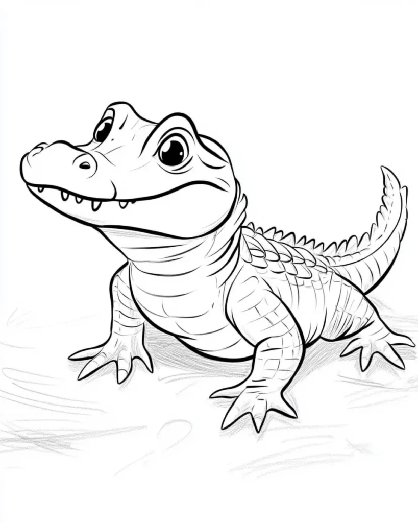 Crocodile-Coloring-Pages