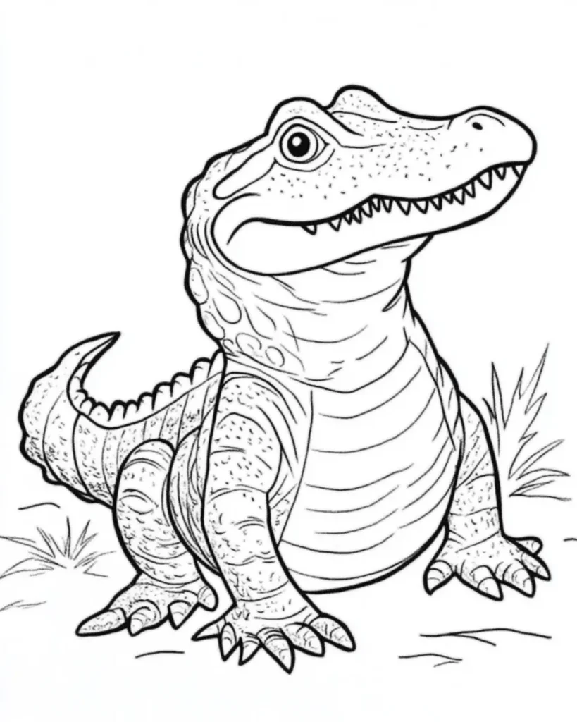 Crocodile-Coloring-Pages