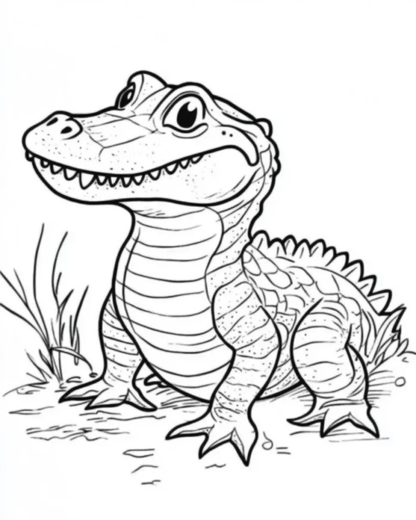 Crocodile-Coloring-Pages