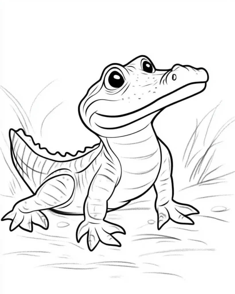 Crocodile-Coloring-Pages