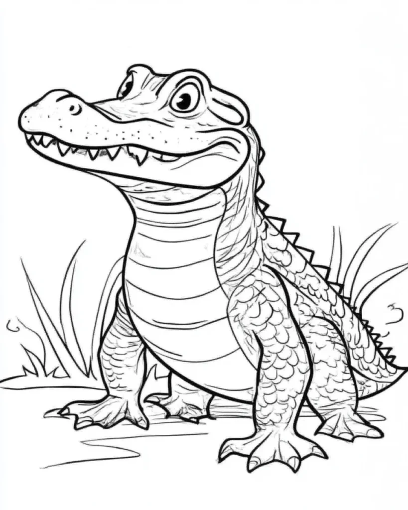 Crocodile-Coloring-Pages