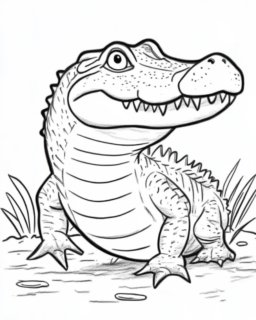 Crocodile-Coloring-Pages